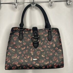 Chaps Floral Satchel Handbag